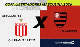 Rádio Nacional transmite Estudiantes x Flamengo pela Libertadores