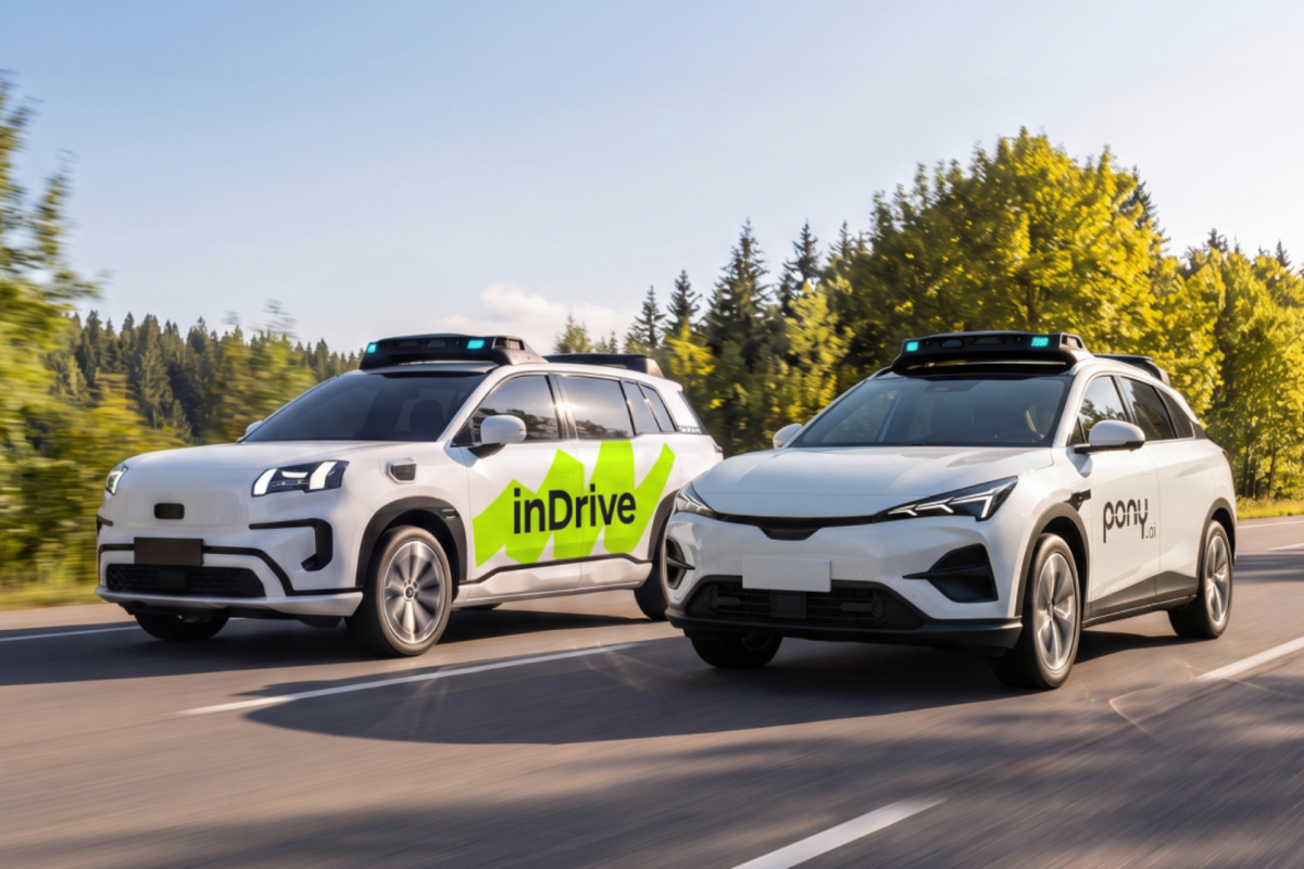 Rival da Uber, inDrive mira testes de robotáxi em 2027 na Ásia Central com Pony.ai e Nvidia