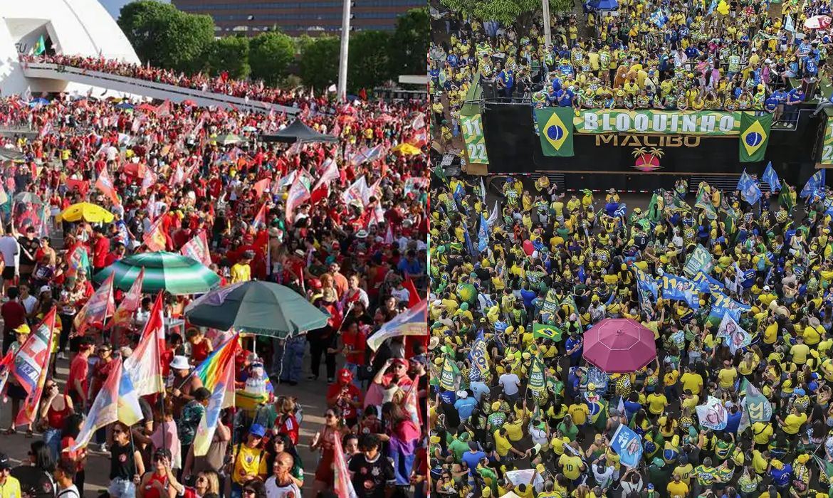 Em Brasília, atos por Lula e Flávio ficam a 2 km de distância