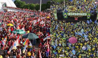 Em Brasília, atos por Lula e Flávio ficam a 2 km de distância