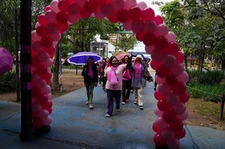 1º Caminhada Laço Rosa reúne mais de 200 mulheres no Bosque Maia
