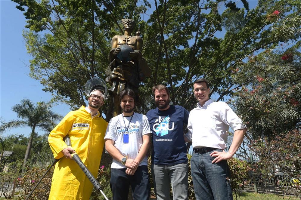 Brilha Guarulhos Empresarial revitaliza Praça IV Centenário