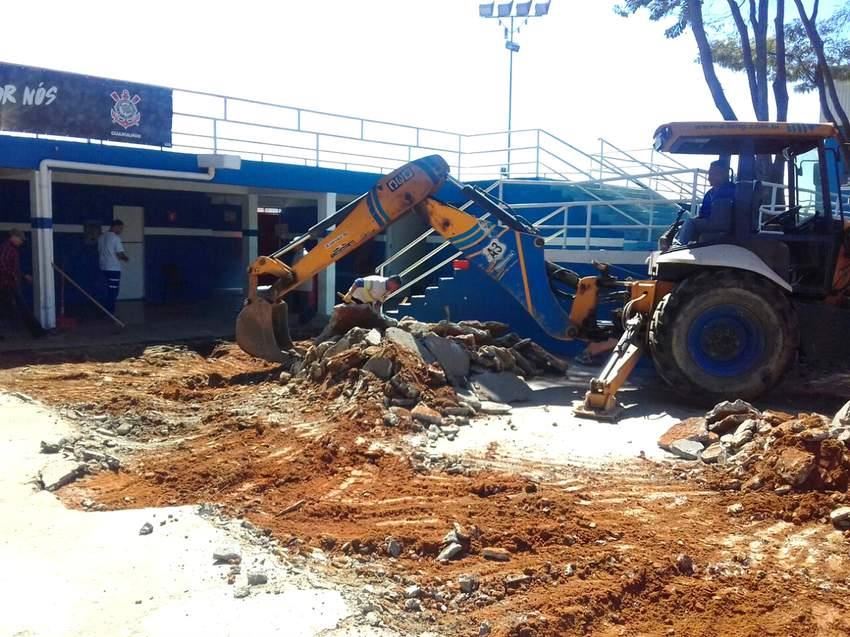 Proguaru inicia a reforma do estacionamento do Ginásio da Ponte Grande