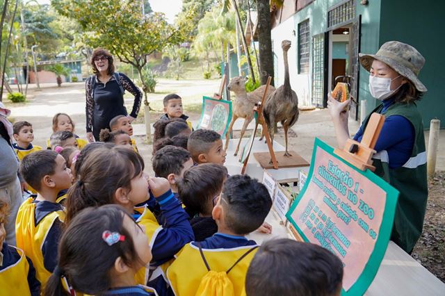 Estações ecológicas ensinam sobre reciclagem e compostagem no Zoológico de Guarulhos