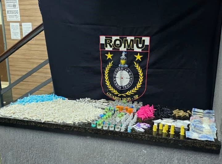 GCM de Guarulhos prende traficante e retira 5,5 kg de drogas das ruas