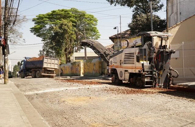 Aplicação do cimento verde na rua Miguel Biondi começa na próxima segunda-feira