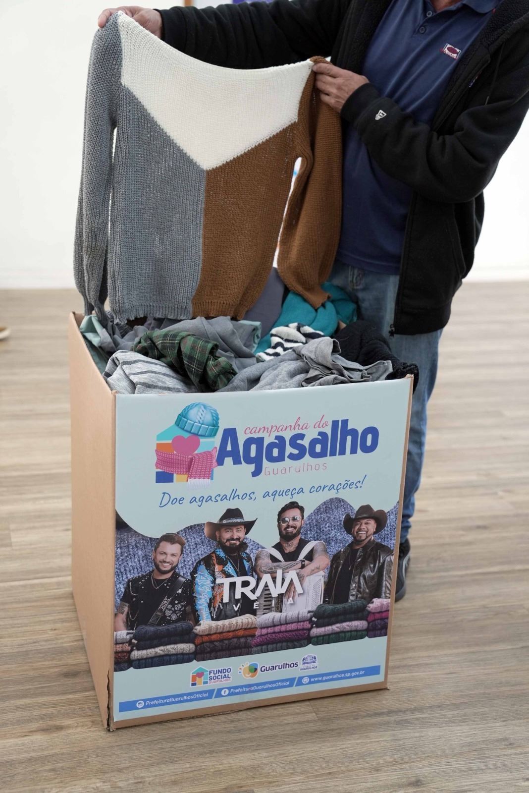 Comércio e empresas de Guarulhos podem ser pontos de doação da Campanha do Agasalho 2026