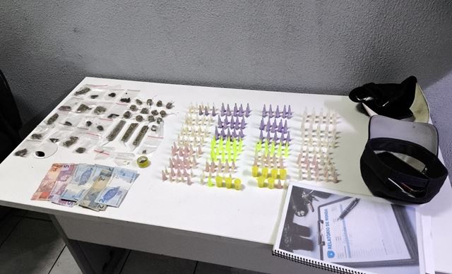 GCM prende três traficantes e apreende adolescente em ações contra o tráfico de drogas