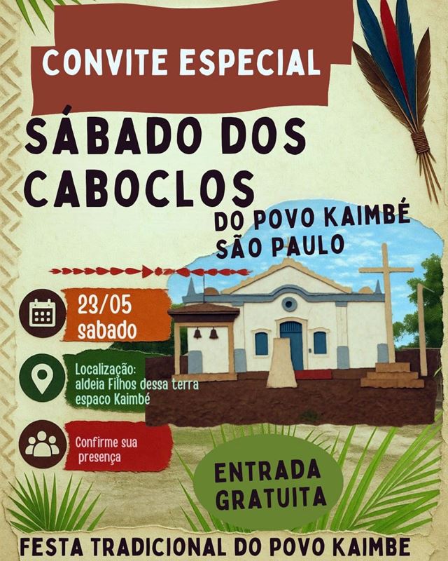 Aldeia Filhos Desta Terra promoverá o Sábado dos Caboclos
