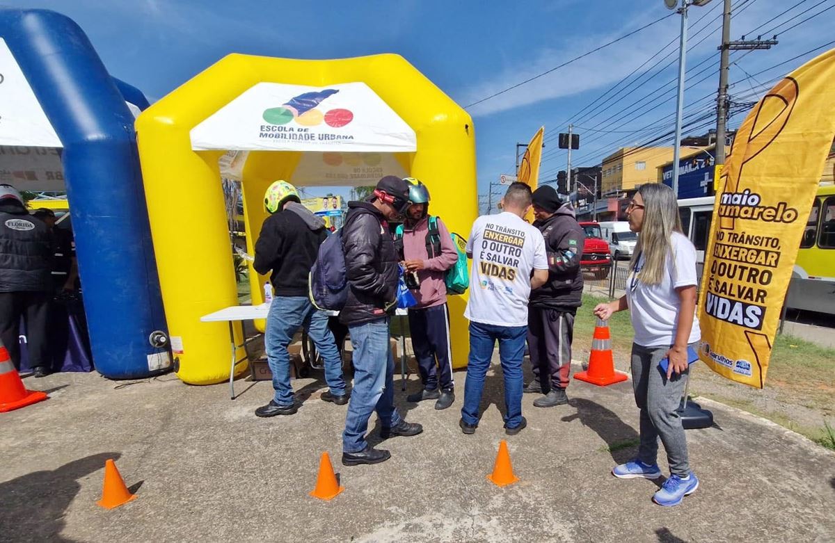 Pimentas recebe ação do Maio Amarelo voltada aos motociclistas