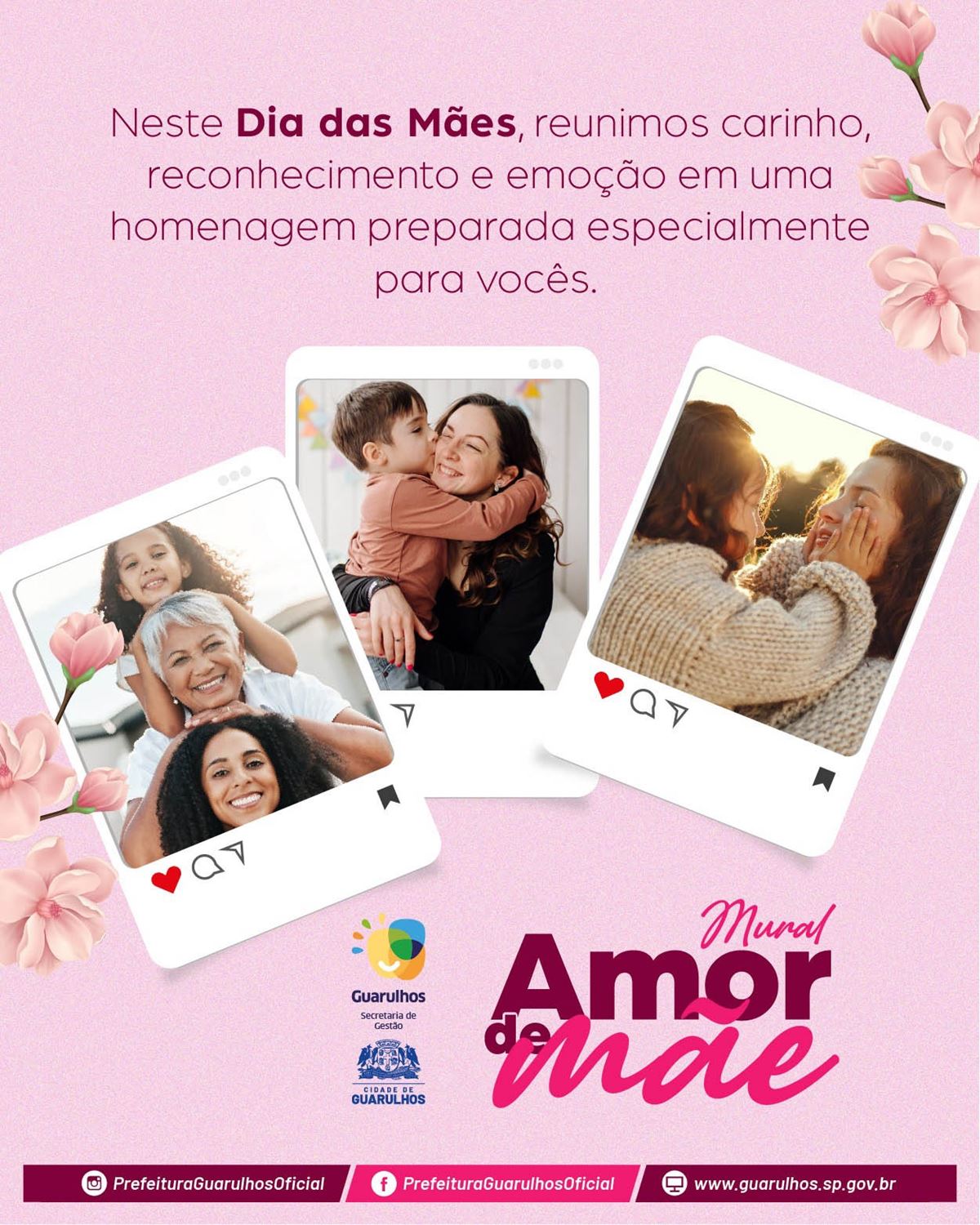 Servidoras participam com mais de 350 imagens da Campanha Mural Amor de Mãe