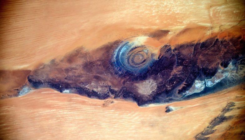 Astronauta russo capta imagem surpreendente do “Olho do Sahara”