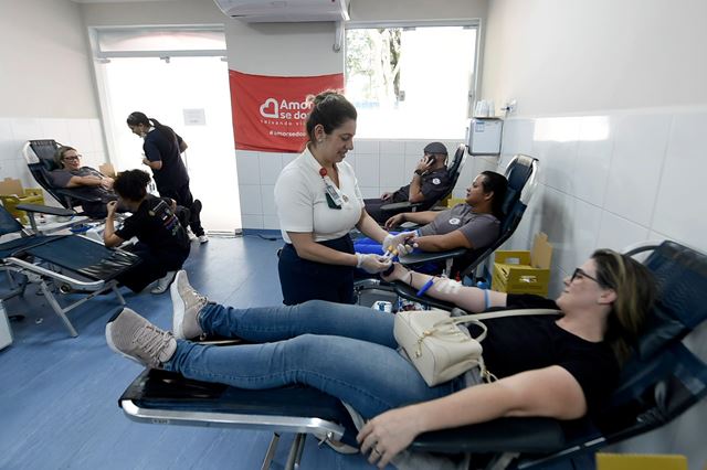 Guarulhos mobiliza forças de segurança e reúne cerca de 200 pessoas em ação de doação de sangue no 15º BPM