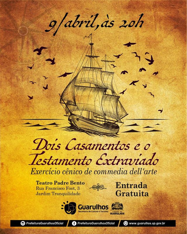 Alunos da Escola Viva de Artes Cênicas apresentam “Dois Casamentos e o Testamento Extraviado”