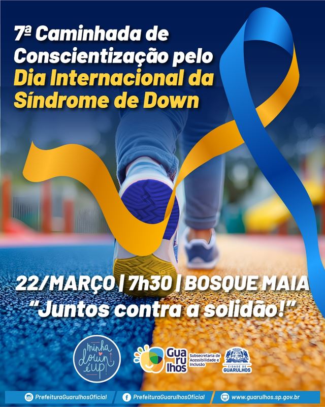 Guarulhos realiza caminhada de conscientização pela Síndrome de Down neste domingo