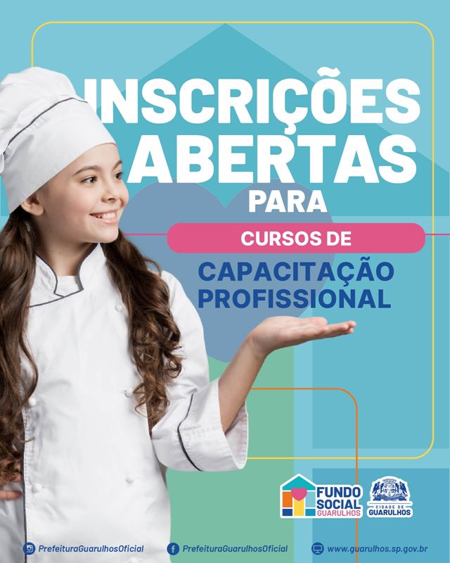 Fundo Social de Guarulhos oferece mais de 1.400 vagas para cursos de capacitação profissional