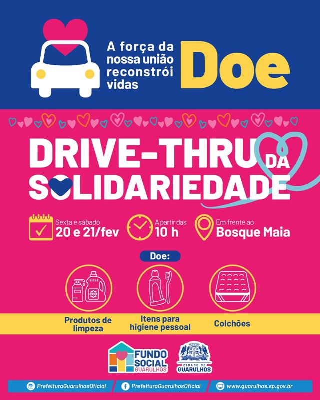 Fundo Social e Prefeitura lançam Drive-Thru da Solidariedade para arrecadar doações às vítimas das chuvas