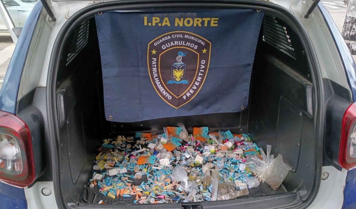 GCM de Guarulhos prende três traficantes e apreende 3,6 kg de drogas em ações contra o tráfico
