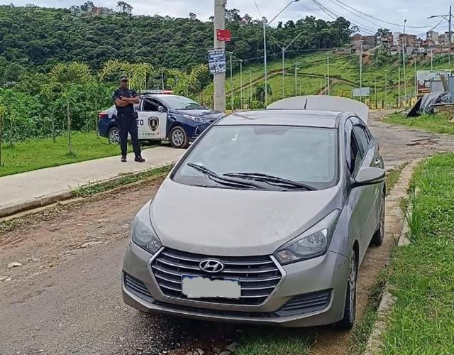 GCM recupera veículo roubado de motorista de aplicativo