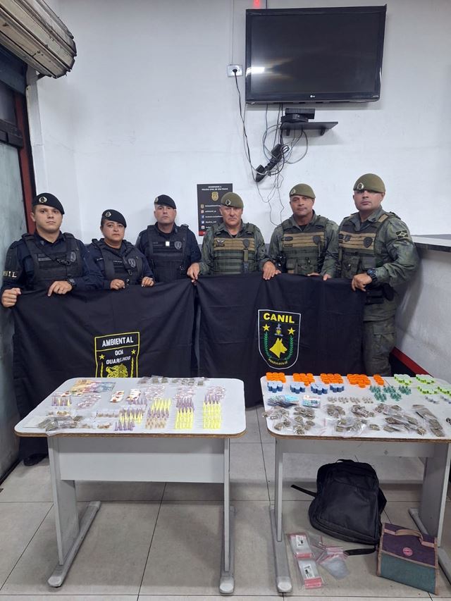 GCM prende traficantes, apreende adolescente e retira mais de 6 kg de drogas das ruas