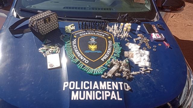 GCM de Guarulhos prende cinco criminosos em ações contra o tráfico de drogas