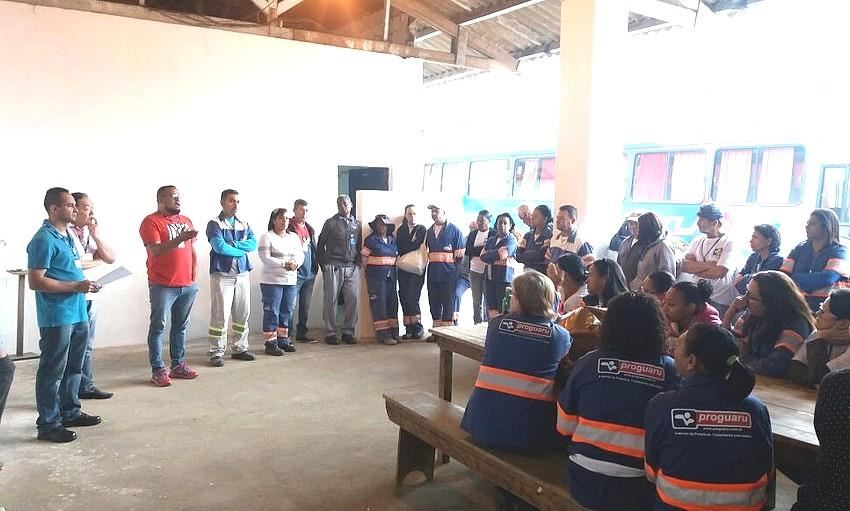 Proguaru realiza bate-papo sobre EPI no centro operacional Cumbica