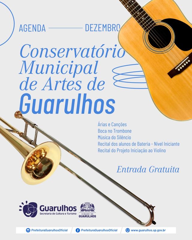 Grupos do Conservatório Municipal de Artes abrem dezembro com cinco apresentações gratuitas