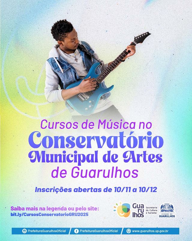 Guarulhos abre inscrições para cursos de música do Conservatório Municipal de Artes