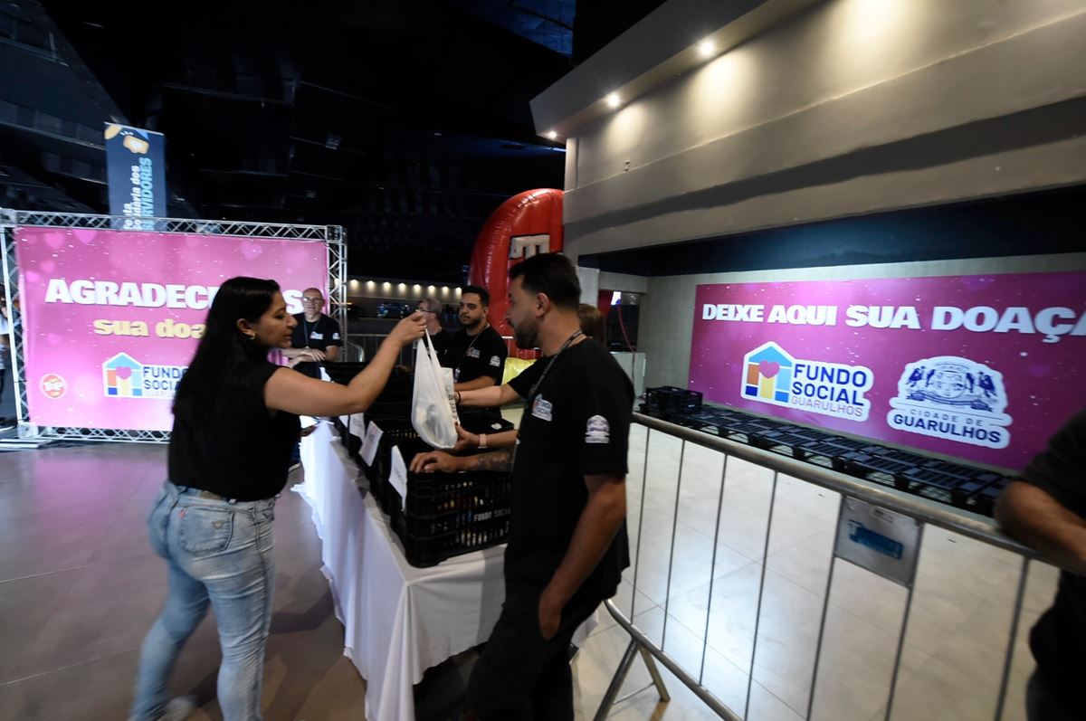 Festa Solidária do Servidor arrecada 1,5 tonelada de alimentos ao Fundo Social de Guarulhos