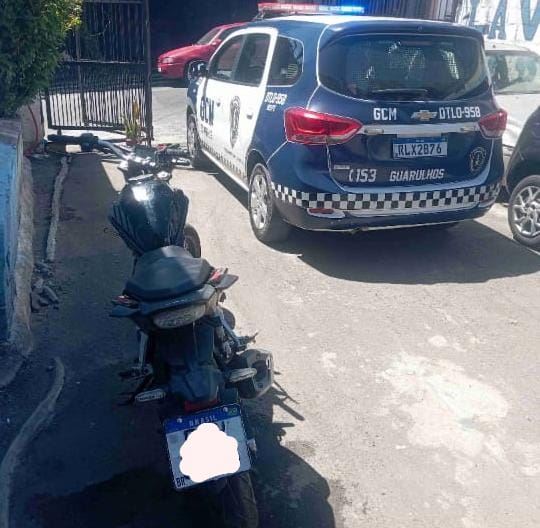 GCM de Guarulhos recupera motocicleta de trabalhador furtada na Vila Imaculada