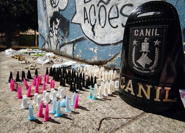 Canil da GCM de Guarulhos prende traficante com mais de 360 porções de drogas