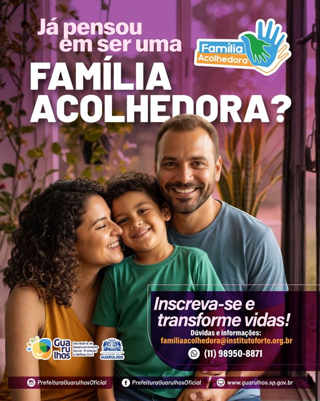 Acolhimento familiar transforma vidas por meio do Serviço Família Acolhedora