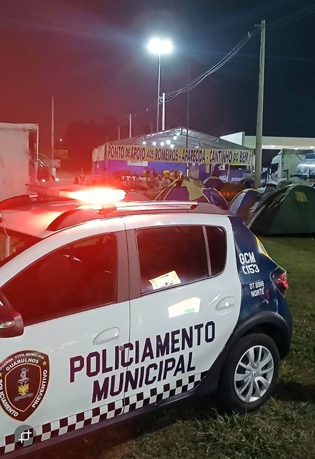 GCM de Guarulhos garante segurança aos romeiros em direção a Aparecida