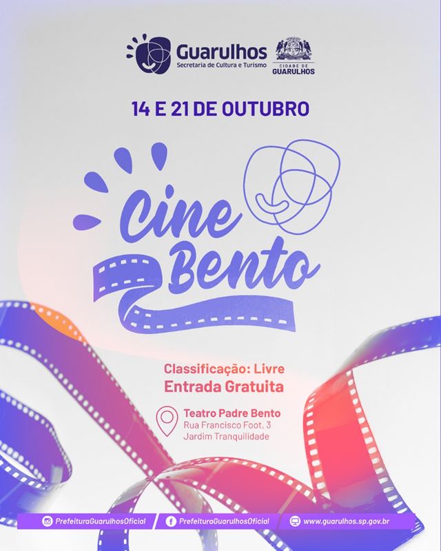 Cine Bento apresenta quatro filmes guarulhenses em sessões gratuitas no mês de outubro