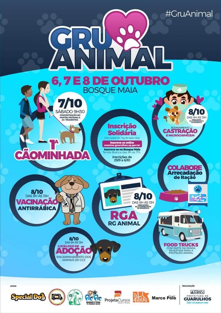 Bosque Maia recebe Gru Animal neste final de semana com muitas atrações