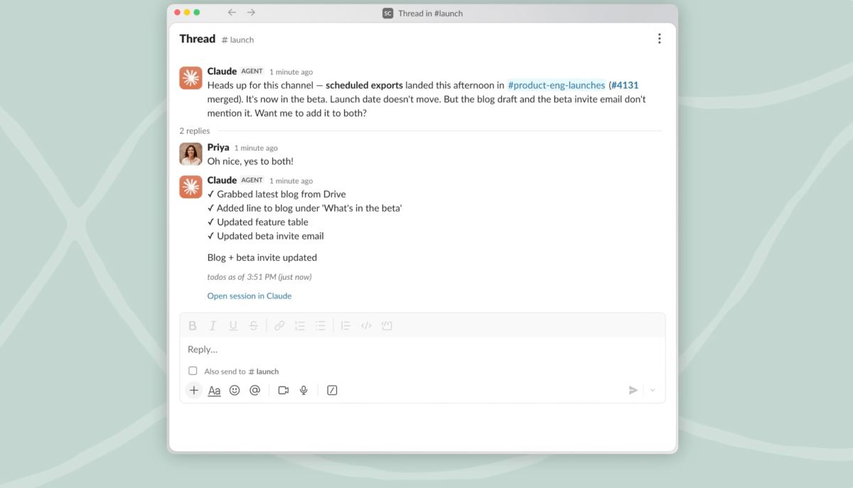 O Claude Tag, da Anthropic, está conhecendo sua empresa, uma mensagem do Slack de cada vez