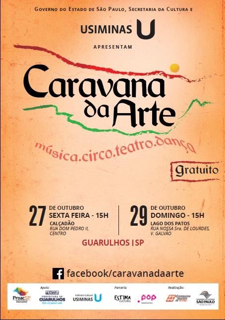 Caravana da Arte leva shows ao Centro e Lago dos Patos