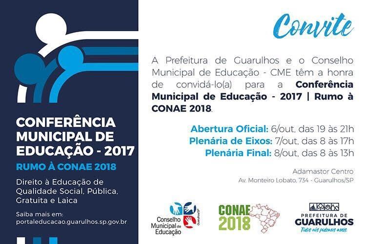 Conferência Municipal de Educação será neste final de semana, no Adamastor