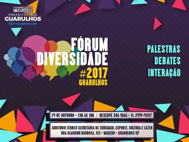 Prefeitura abre inscrições para o 1° Fórum da Diversidade