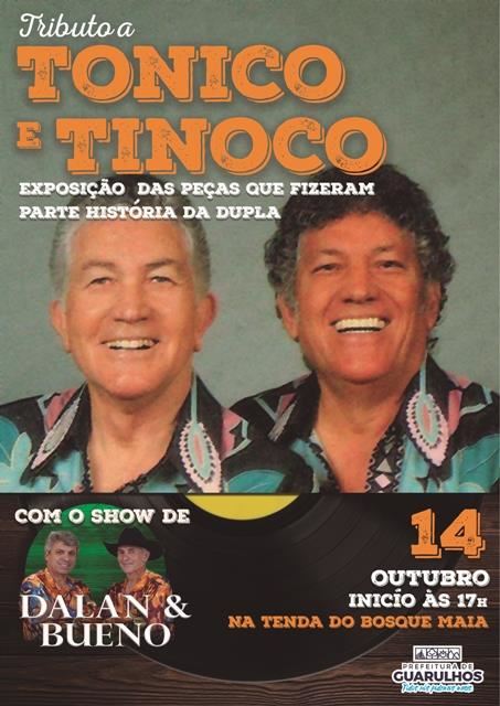 Tributo celebra trajetória artística da dupla sertaneja Tonico e Tinoco