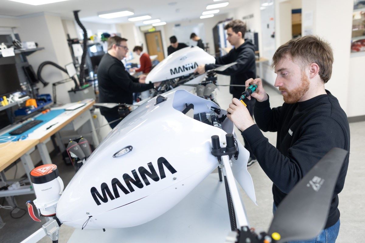 Startup de entrega por drones autônomos Manna planeja grande expansão nos EUA
