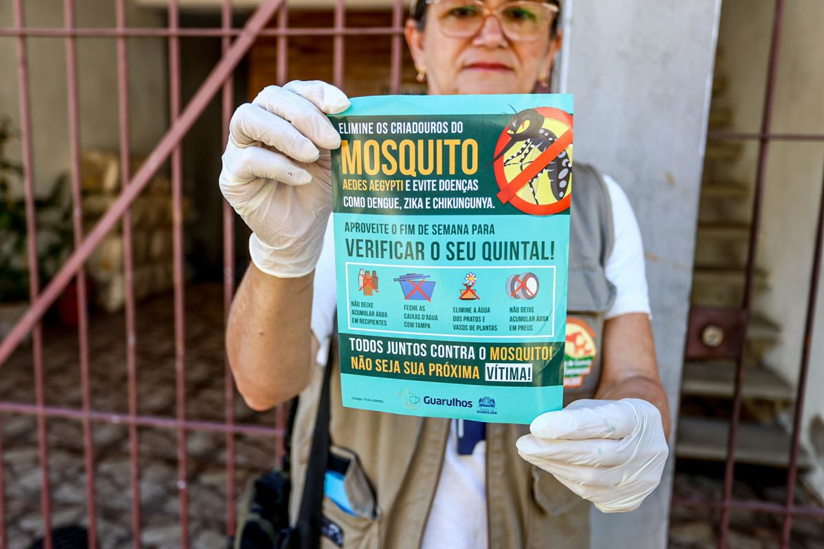 Prefeitura realiza ações de combate ao Aedes aegypti em 68 bairros de Guarulhos