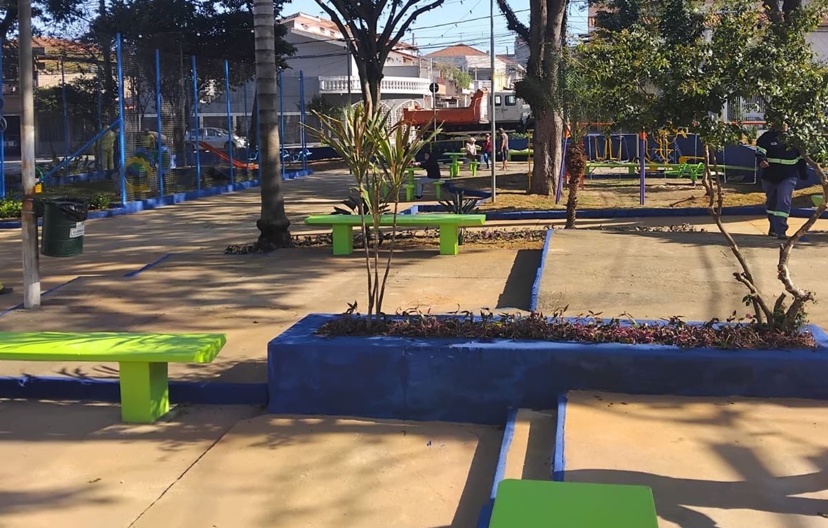 Praça Bartholomeu de Carlos é totalmente revitalizada pela Prefeitura de Guarulhos