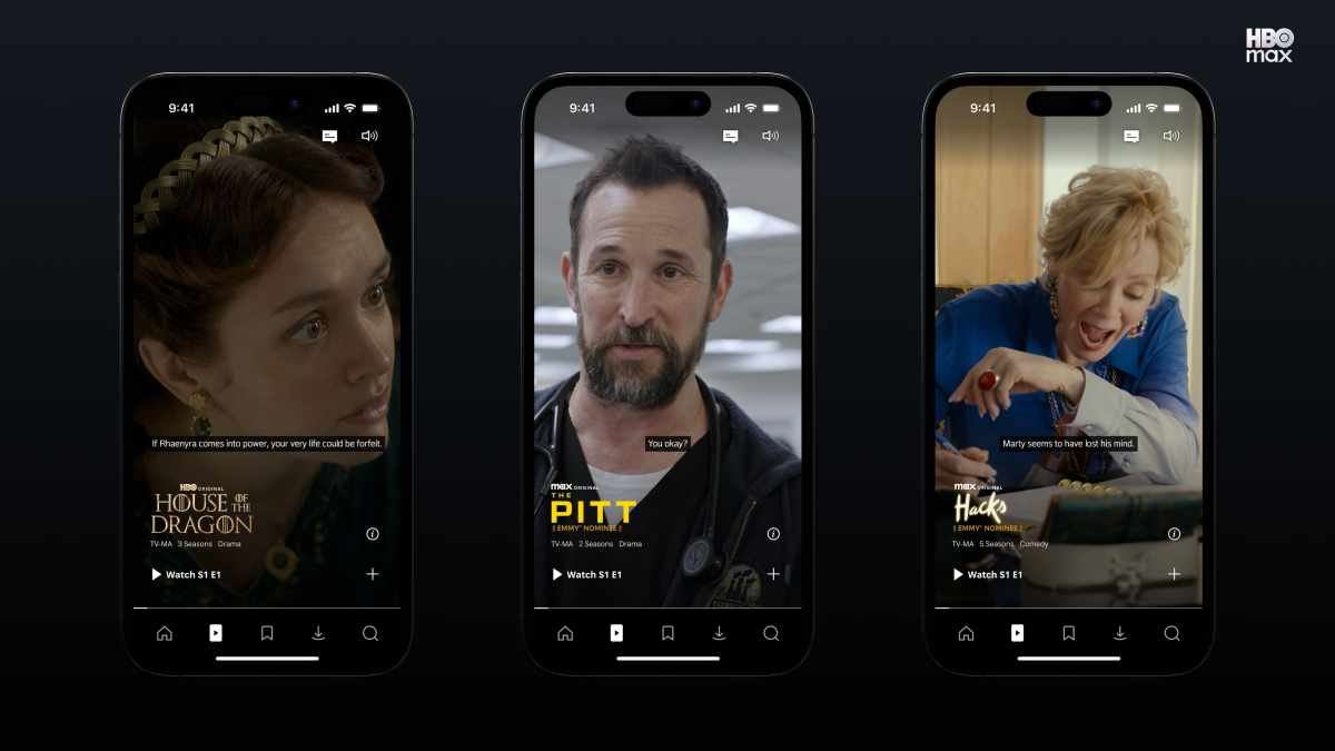 HBO Max adota vídeo vertical com um novo feed de Shorts