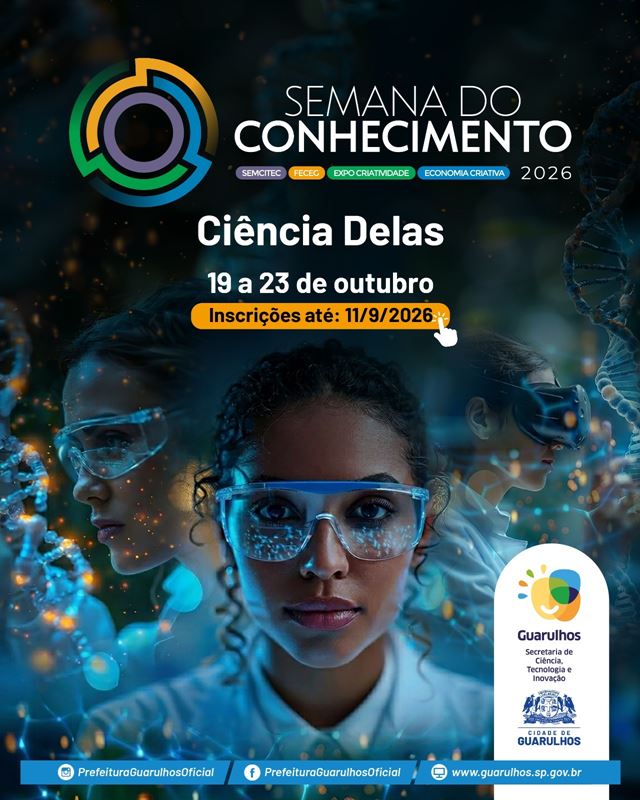 Semana do Conhecimento 2026 está com inscrições abertas em Guarulhos