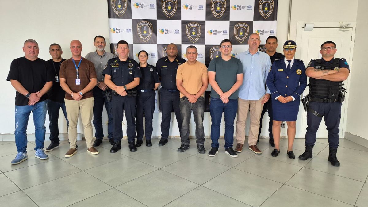 GCM de Guarulhos apresenta tecnologias de segurança à corporação de Mongaguá