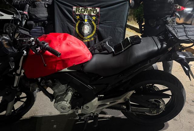 GCM apreende arma, motocicleta adulterada e celulares durante patrulhamento preventivo