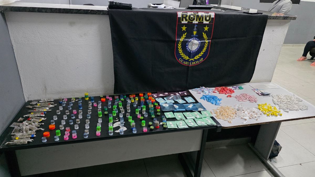 GCM prende cinco suspeitos por tráfico e apreende mais de três mil porções de drogas nos primeiros dias de agosto