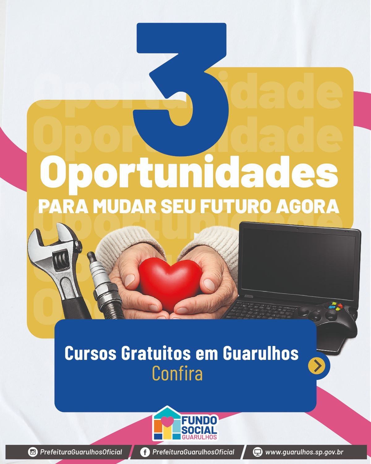 Fundo Social de Guarulhos recebe inscrições para cursos profissionalizantes gratuitos