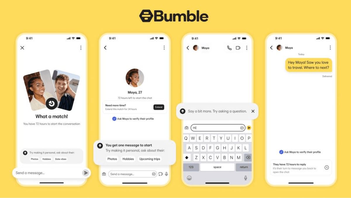 Bumble abandona a regra que impedia os homens de darem o primeiro passo